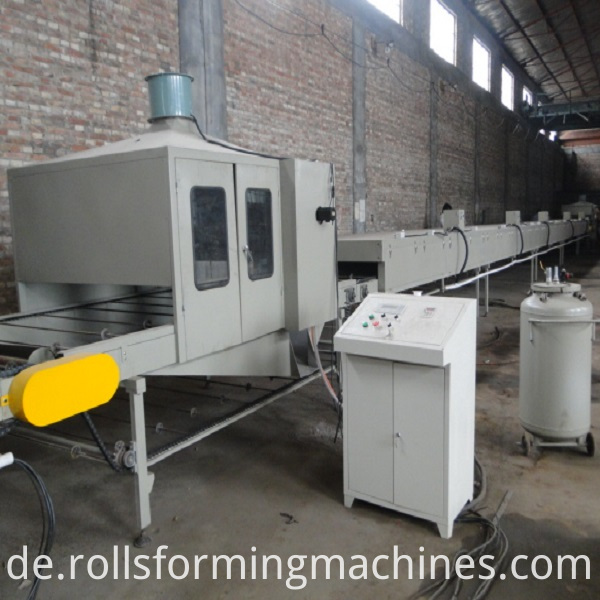 Steinschlag-beschichtete Dachziegel-Maschine mit Schlitz-Linie Stone Chip Coated Roof Tile Machine with Slitting Line